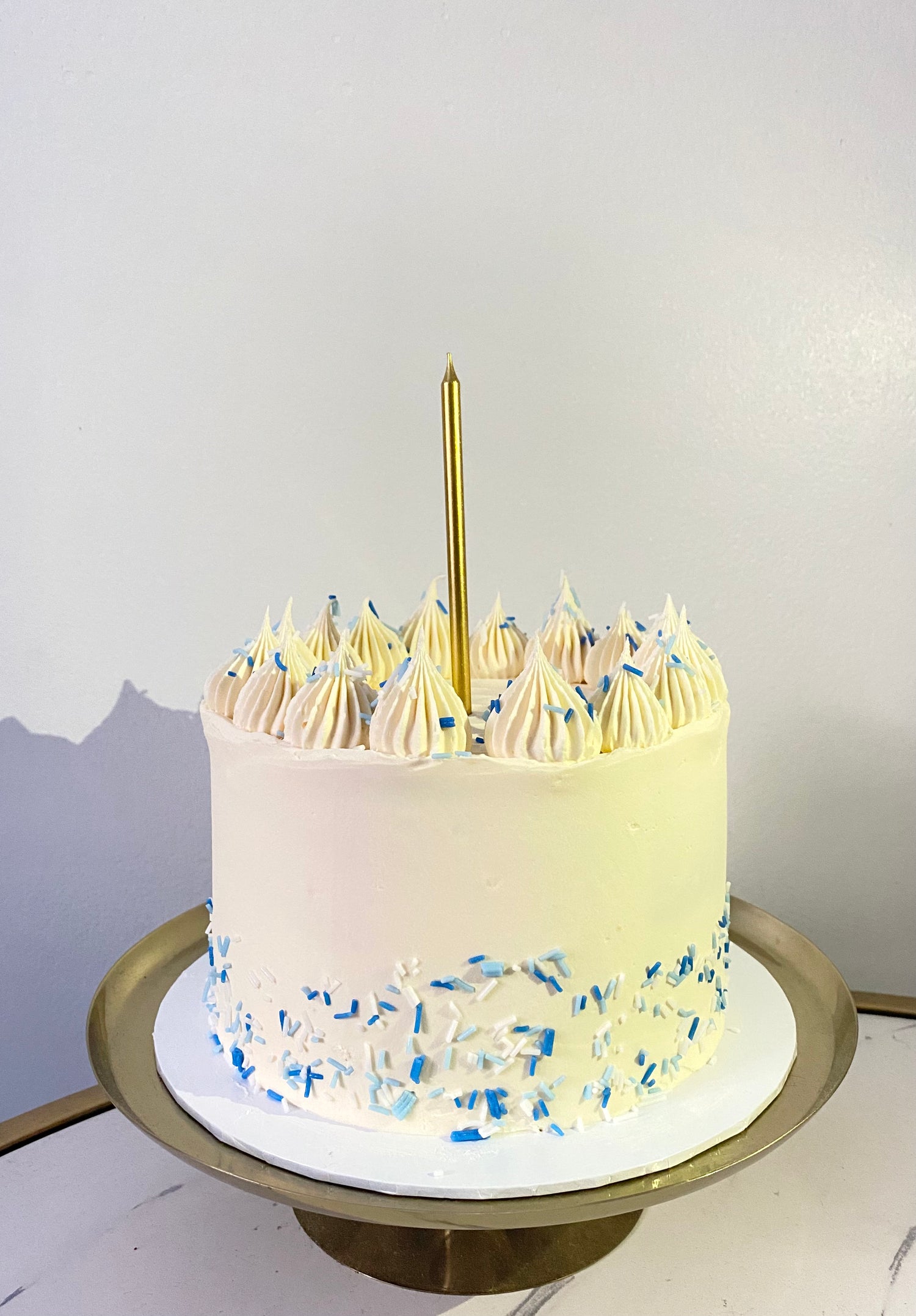 QB Baby Blues Celebration Cake