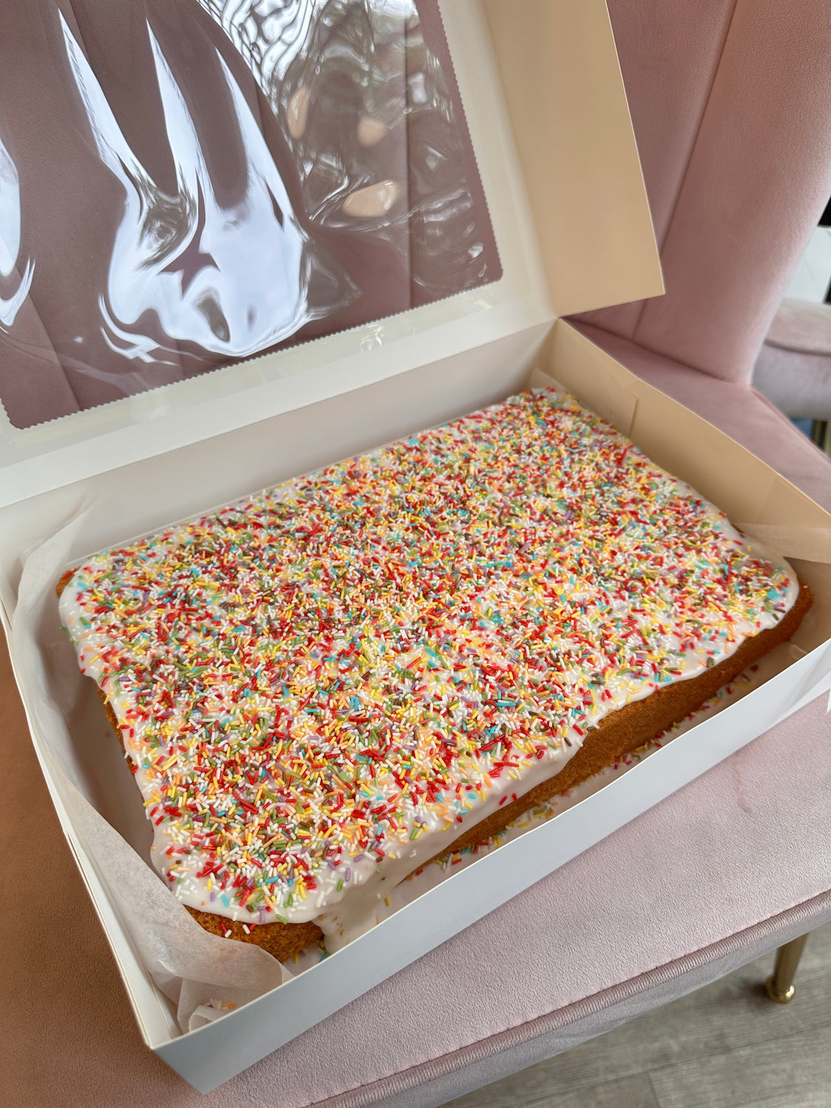 Vanilla Sprinkle (school cake) Tray Cake