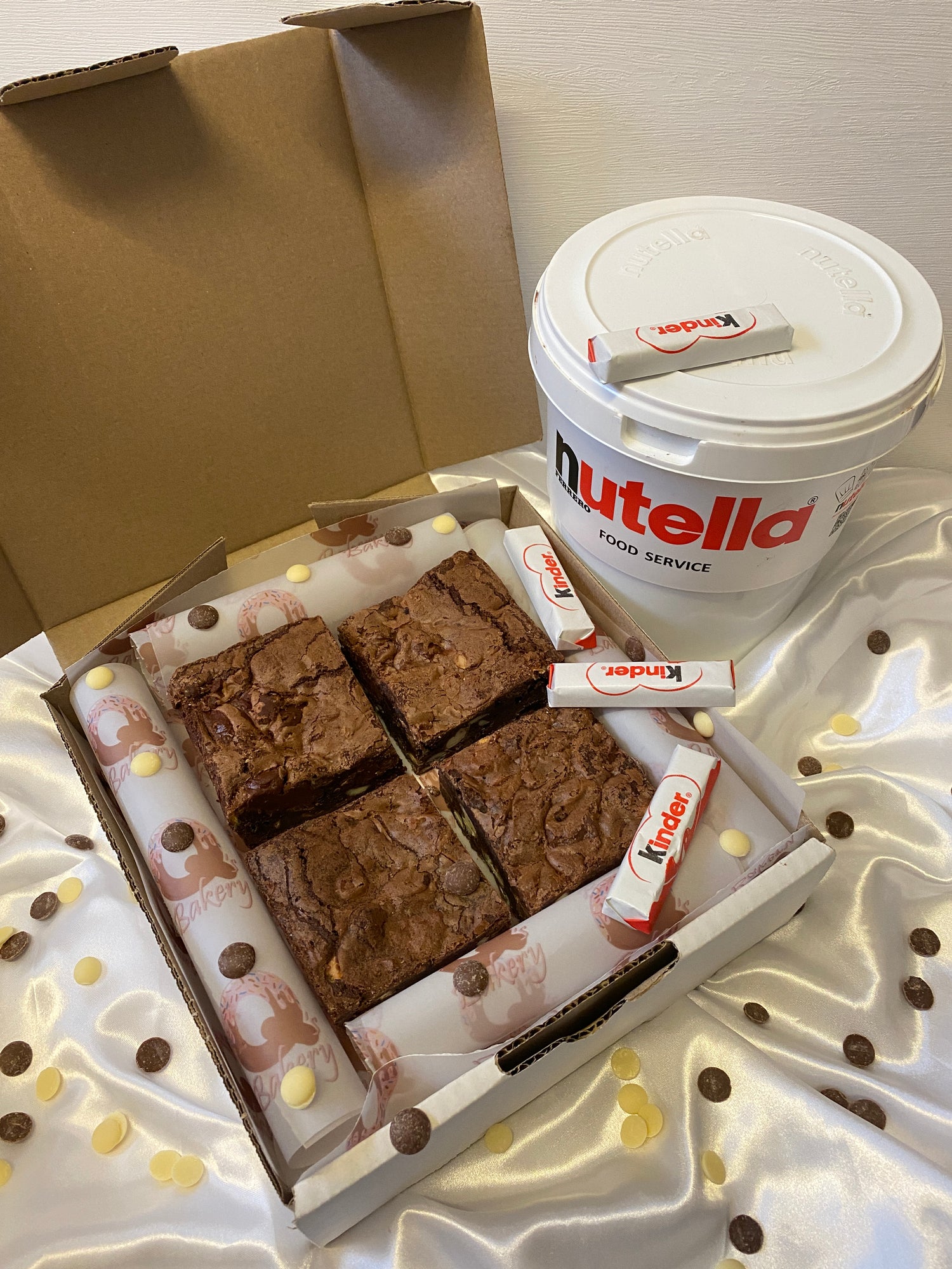 Kinder Nutella Swirl Brownies | Postals