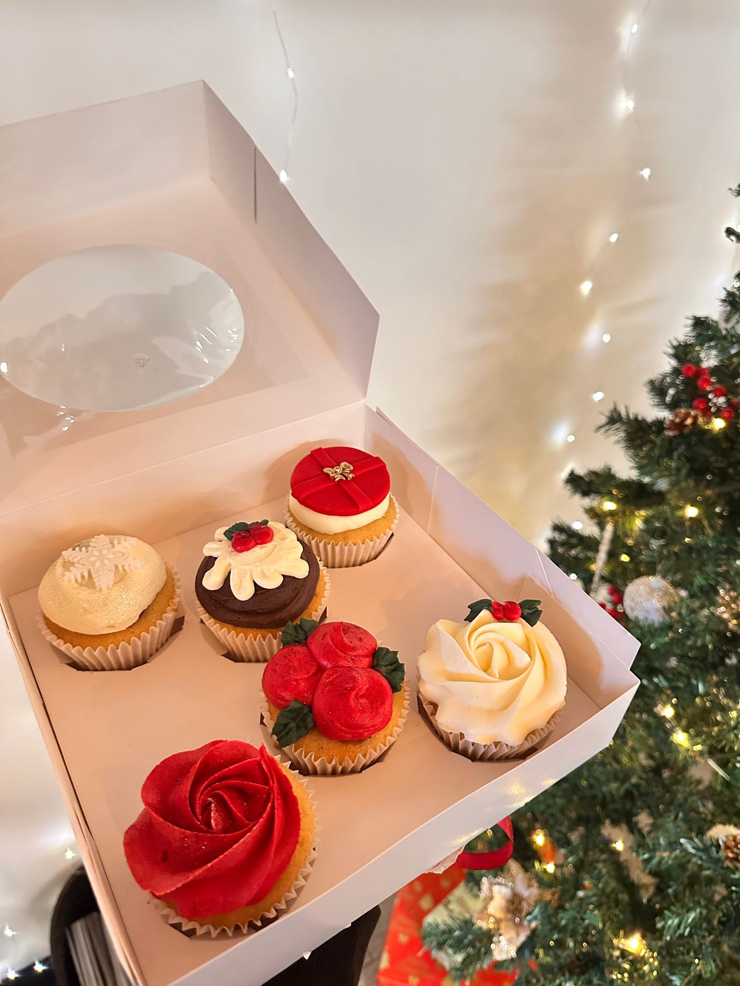 Festive Holiday Cupcake Selection ‚Äì Box of 6