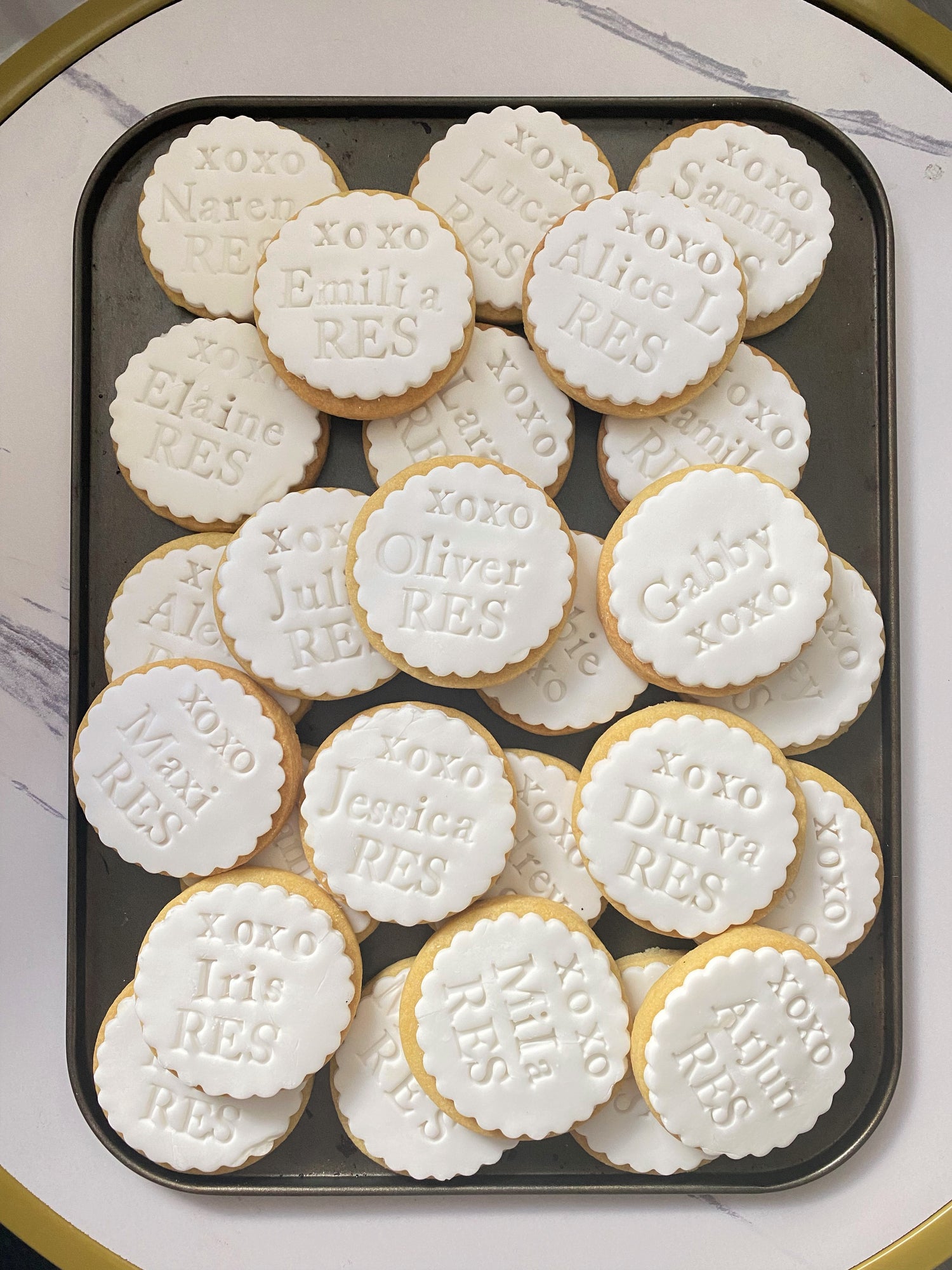 16 Personalised Shortbread Biscuits